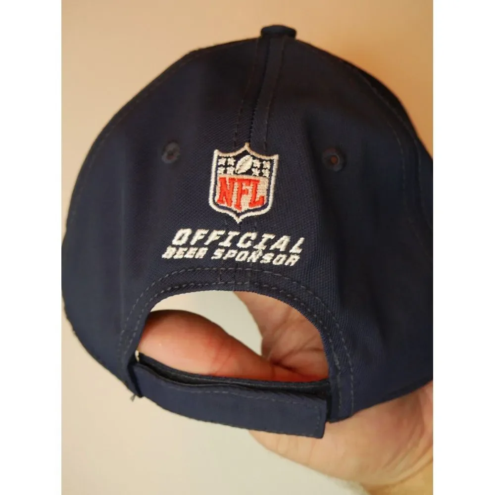 BUD LIGHT Hat NFL Embroidered Official Beer‎ Sponsor Sports Promo Cap Blue